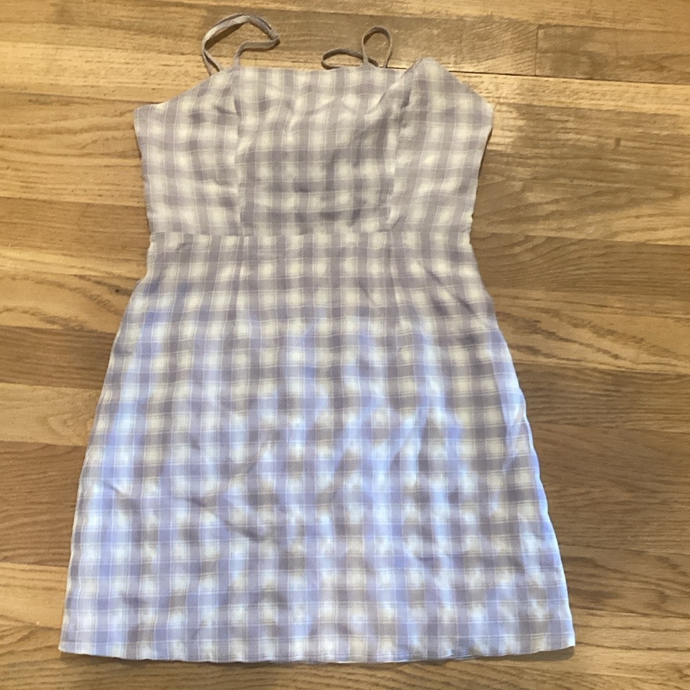 La Hearts Lavender Plaid Dress